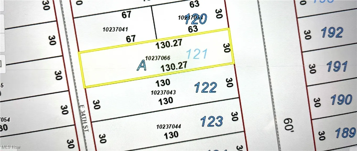 Map - Frontage 30 ft by  Depth 130.3 feet.