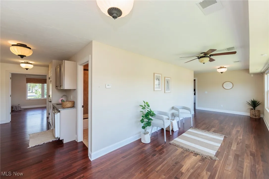 2nd floor area with wet bar and water views