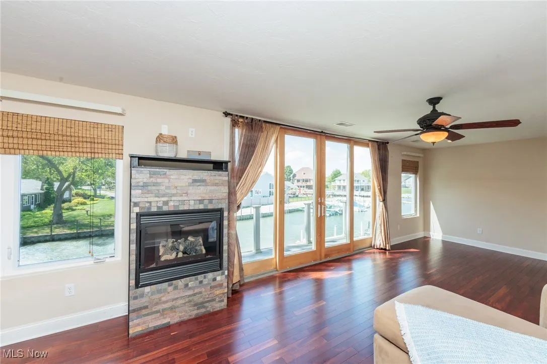 Massive space with water views and fireplace and wet bar area- to end private areas to utilize for office and additional closet space