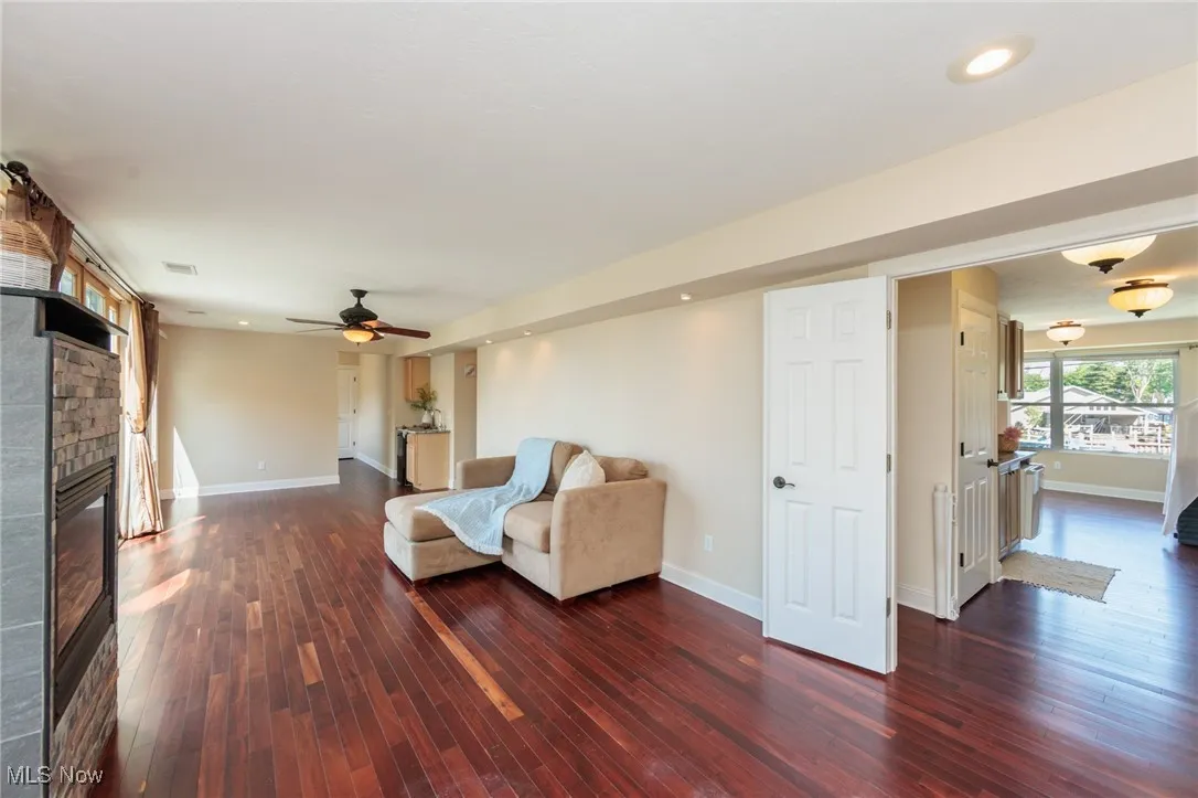 Expansive space located on the second floor - Private Primary Bedroom, bath, walk in closet, private balcony,two separate areas on each end of the room to utilize for nursery, office space or additional closet space. We bar area is also included here inside this private space and outside in the common area with water views from both areas of this floor - must see to appreciate this space!