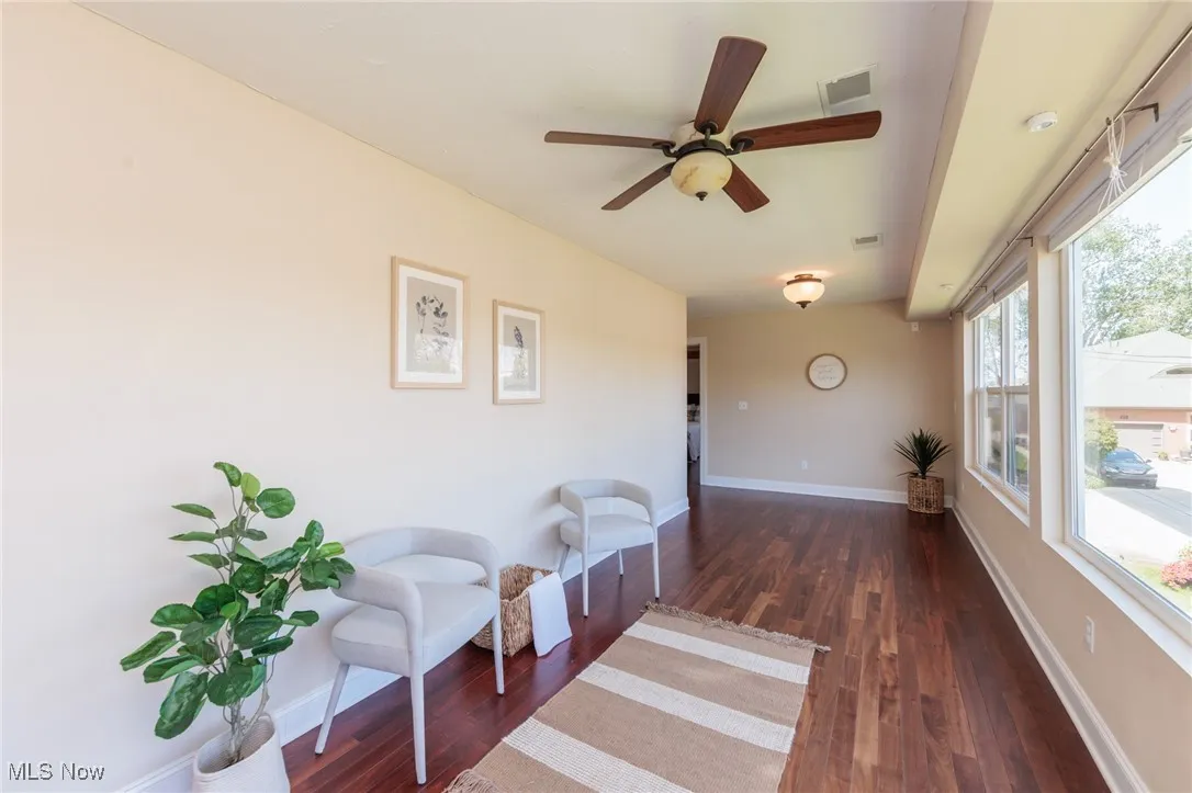 Second floor - open area with water front views