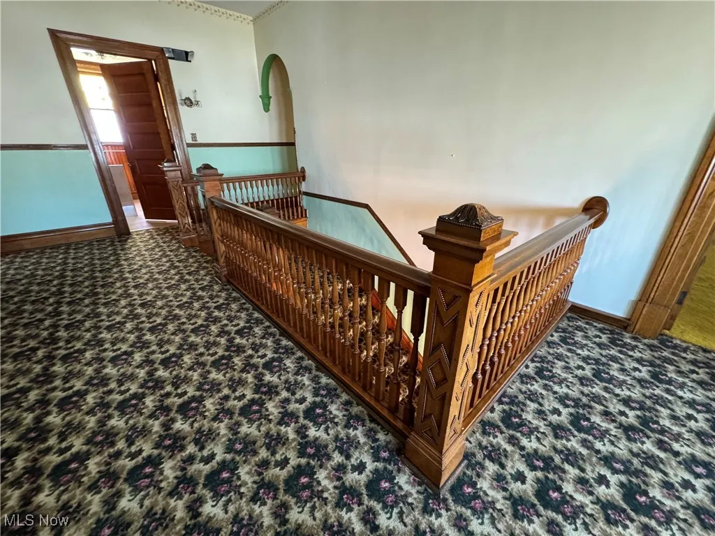 Staircase with carpet