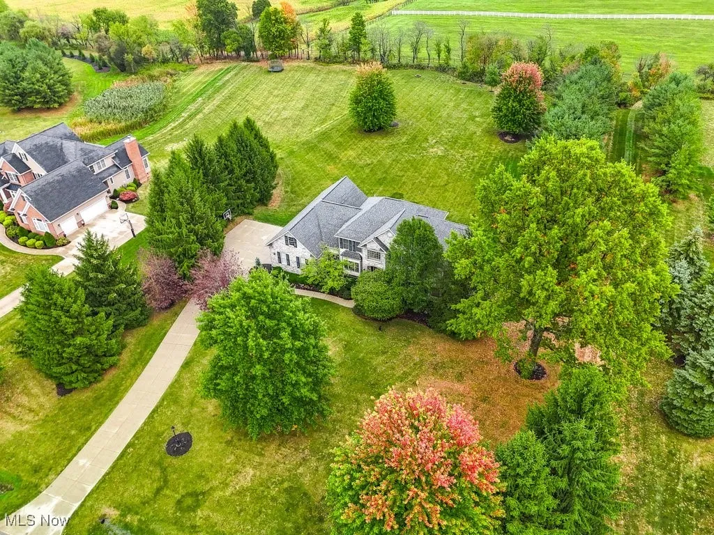 Aerial view with a rural view