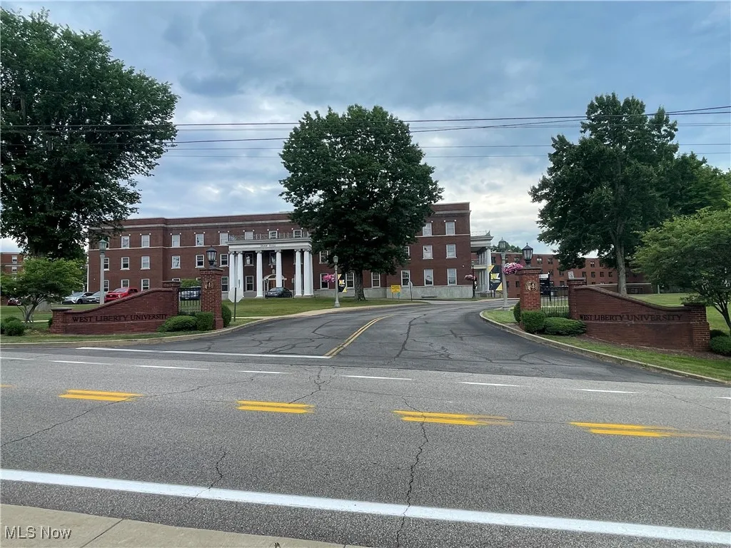 View of West Liberty University directly across the street from properties.