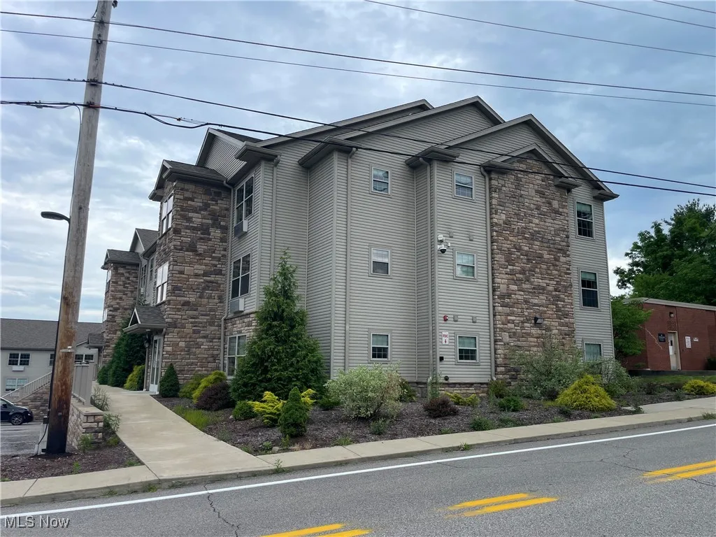 View of building exterior of Topper Village buildings