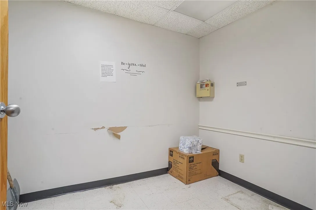 View of laundry area