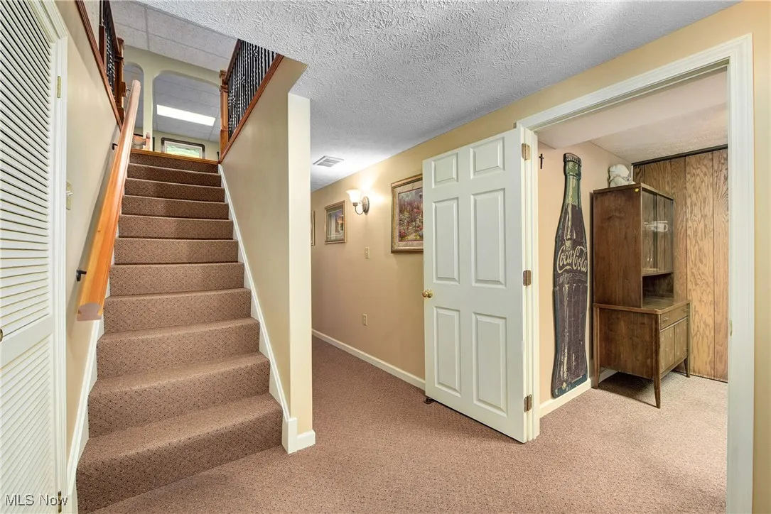 Stairway with carpet