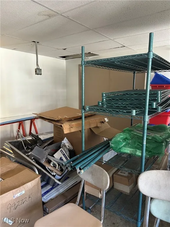 View of storage area