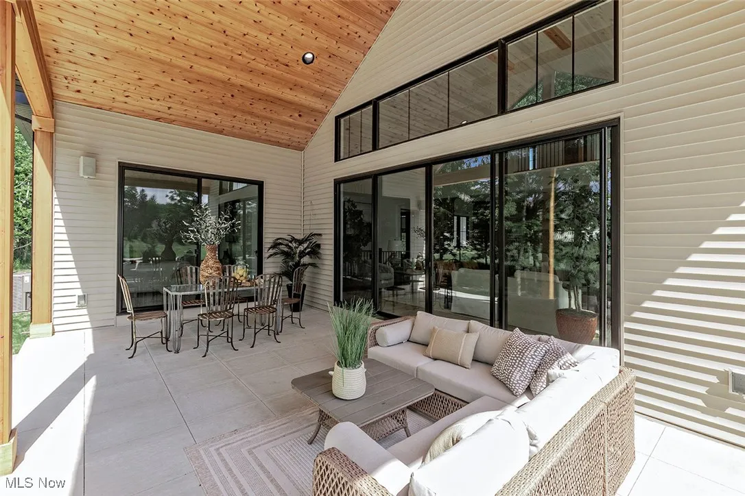 View of back patio.