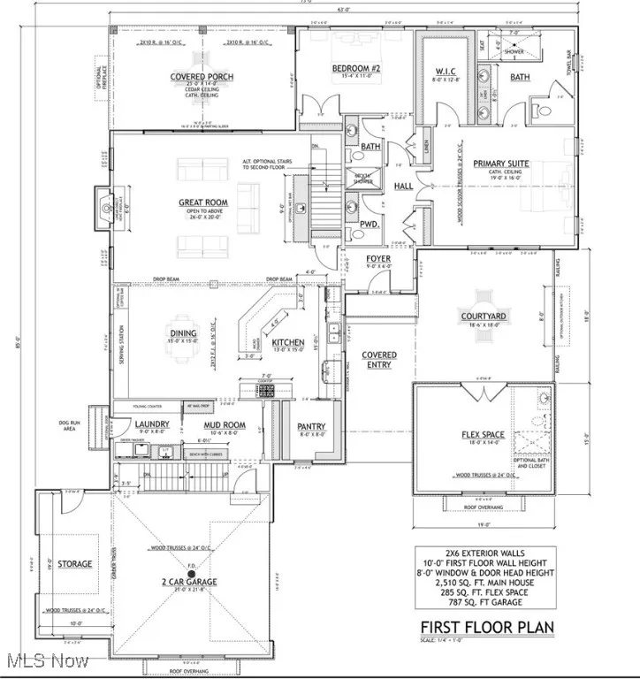Main level plan.