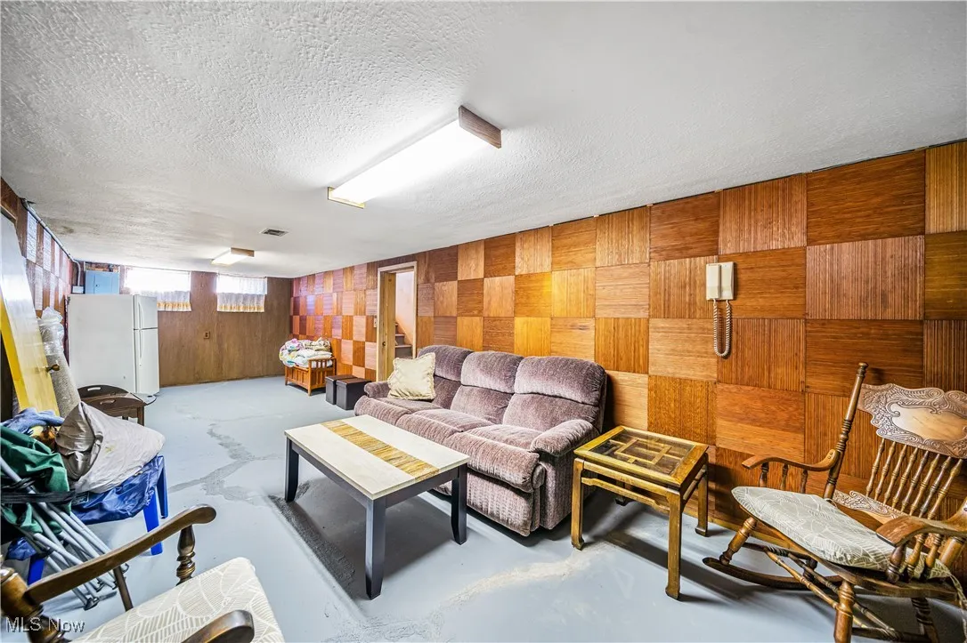 Partially finished rec room