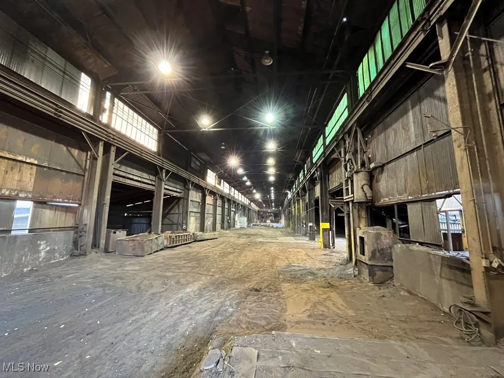 View of horse barn