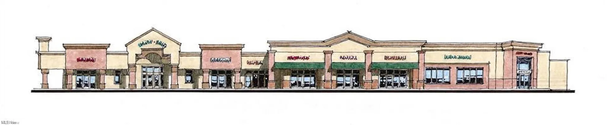 Front building sketch