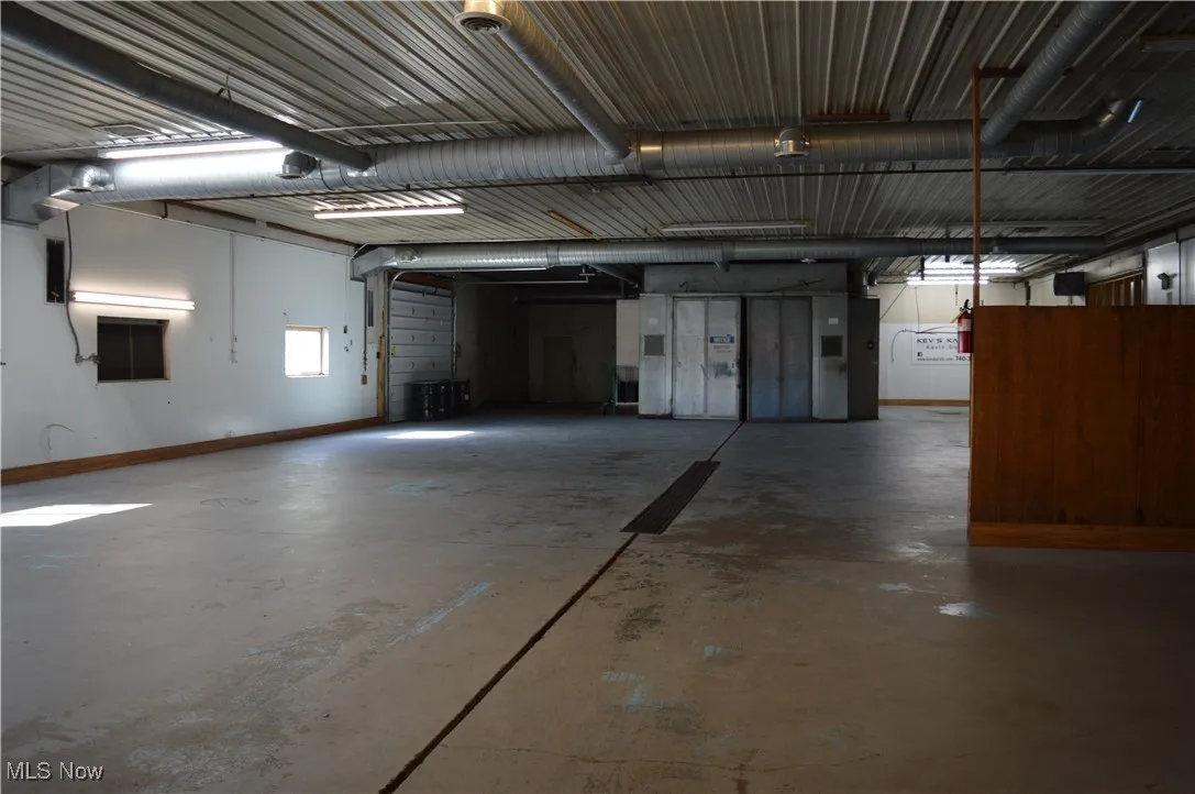Large open garage space