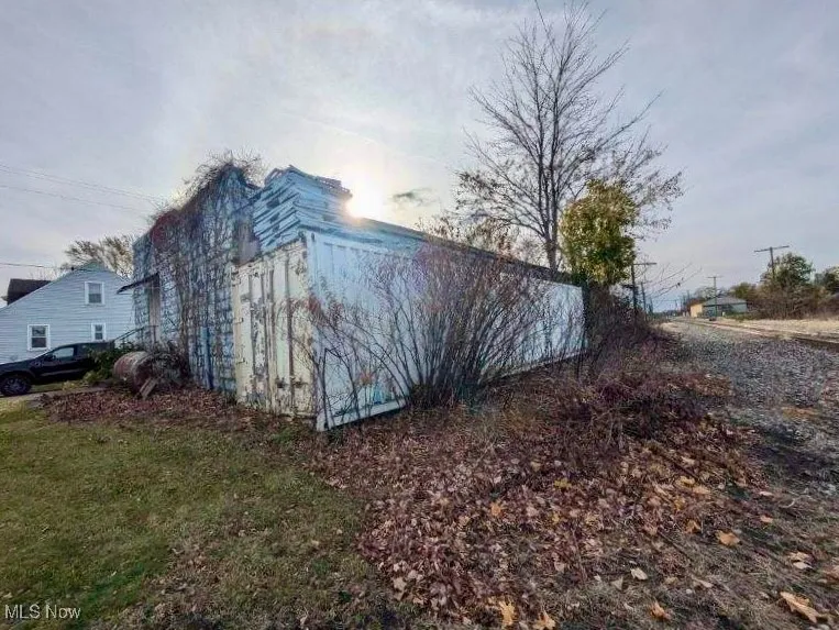 Side of industrial building