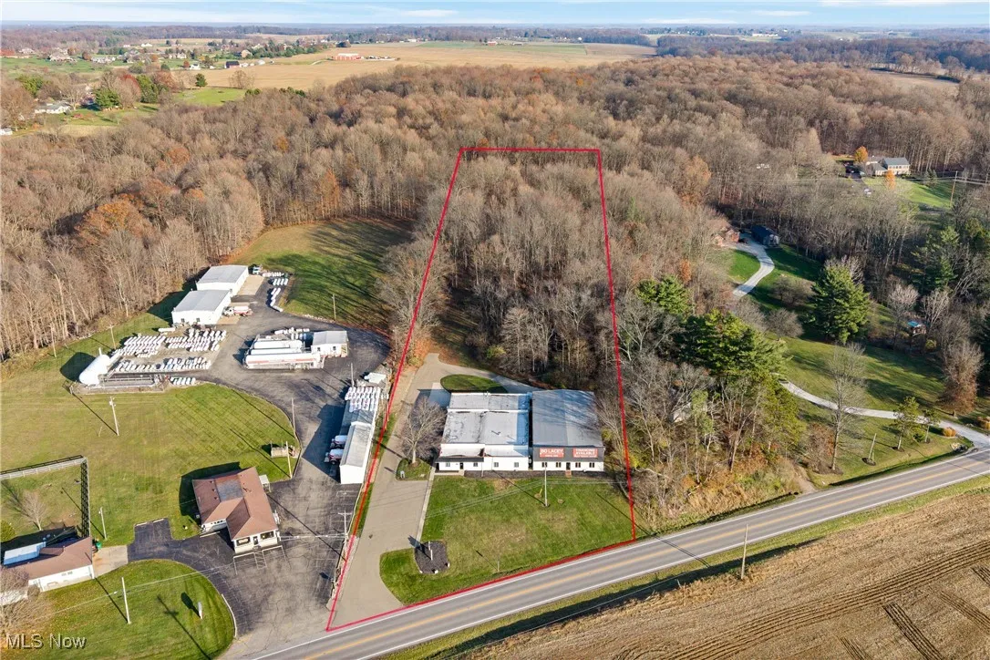 Birds eye view of property