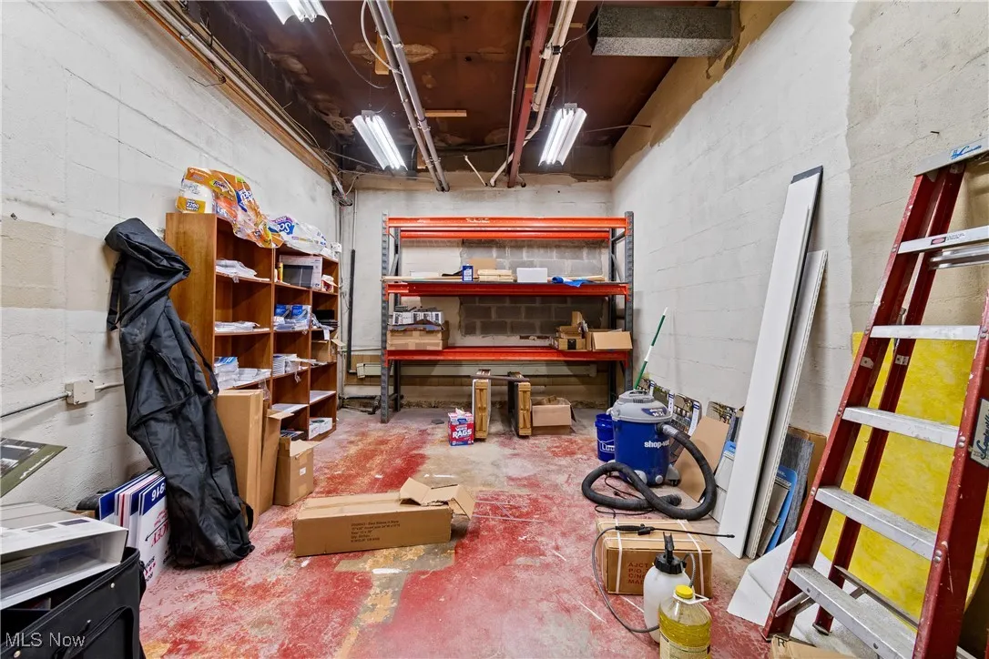 View of storage room