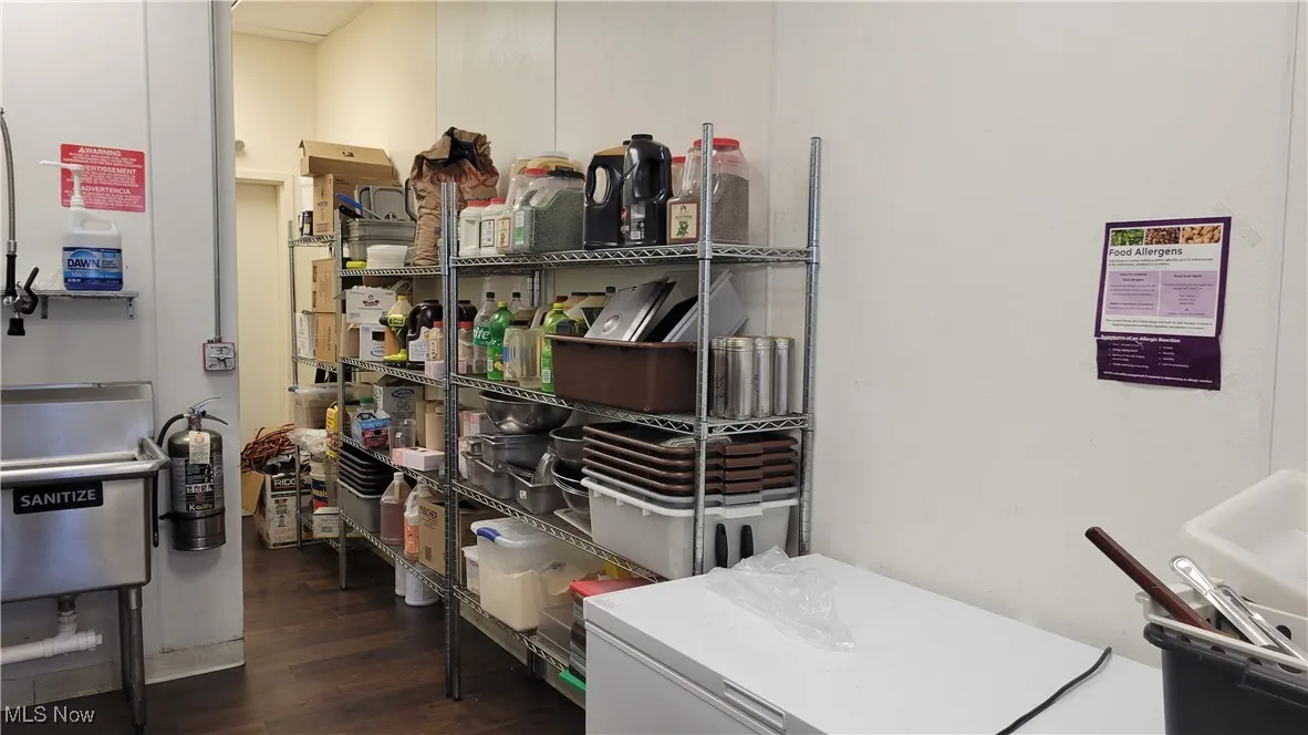 View of storage room
