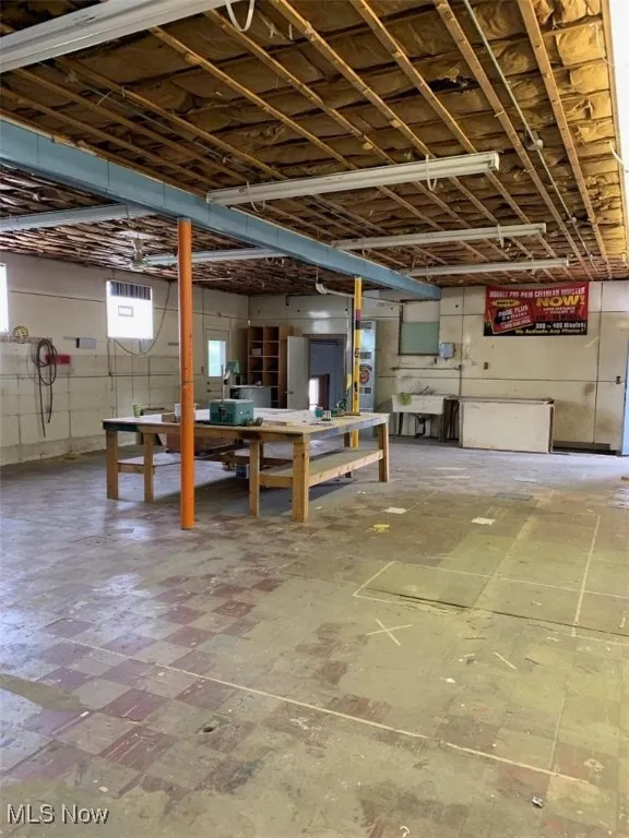 View of basement