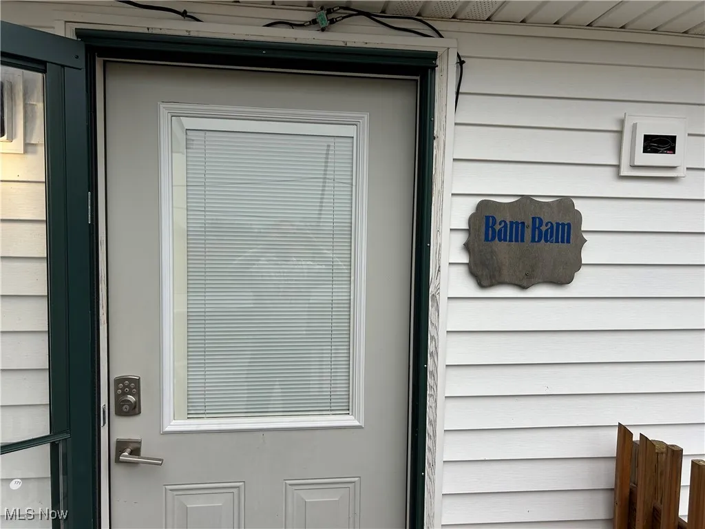 View of exterior entry