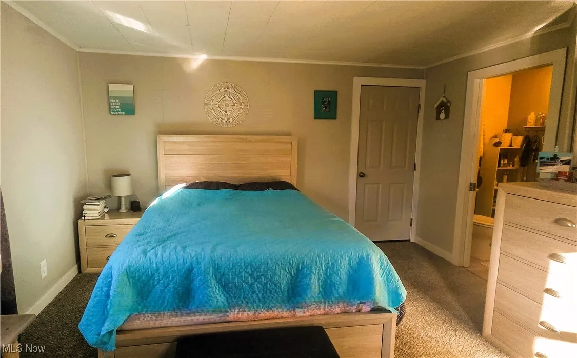 1st floor bedroom with full bathroom and private entrance. Could be mother in law suite.