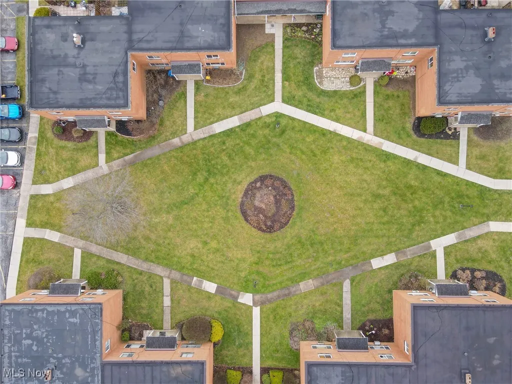 Birds eye view of property