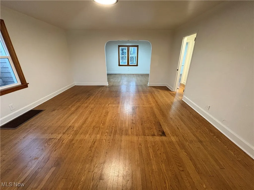 Large Room with hardwood  floors