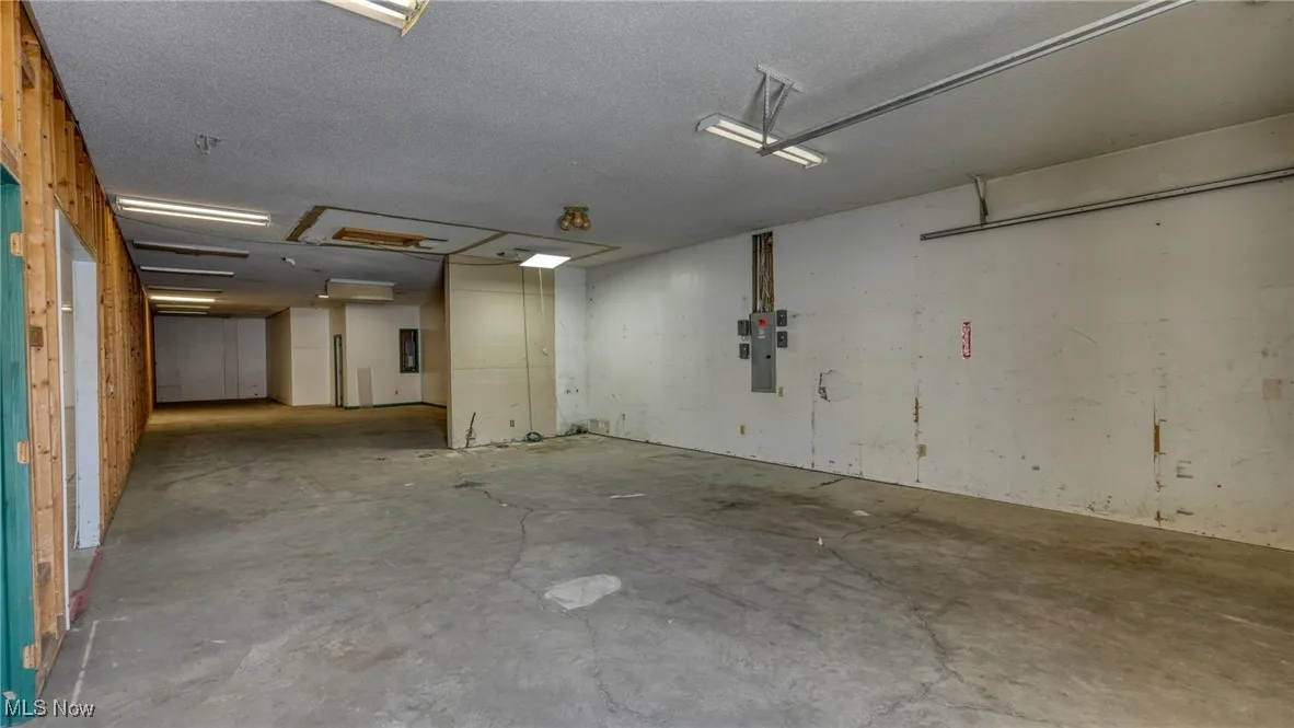 Garage with electric panel