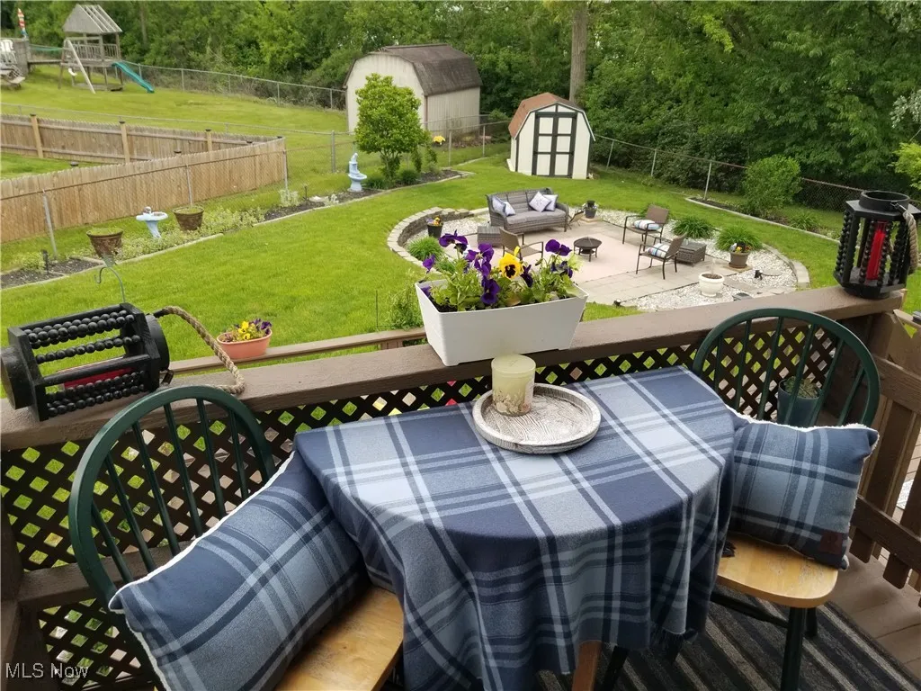 Rear Yard from Dining Room Balcony