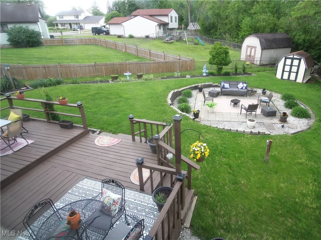 View of the rear yard from the Master Bedroom