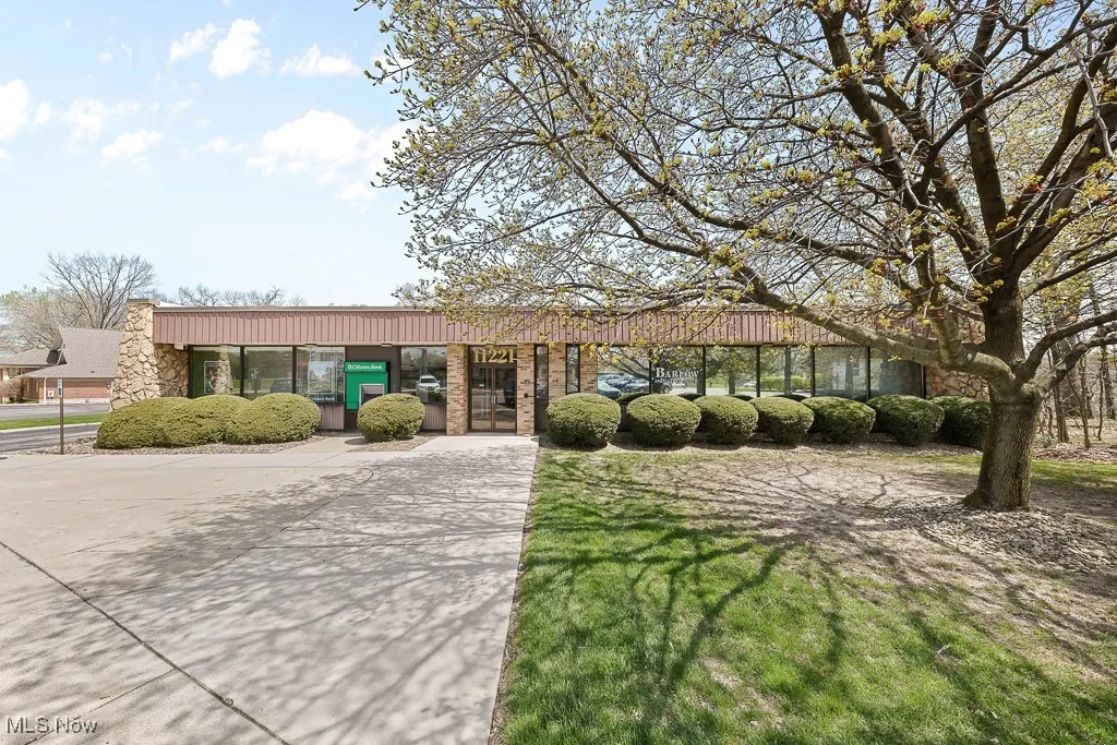 View of front of home with stone siding