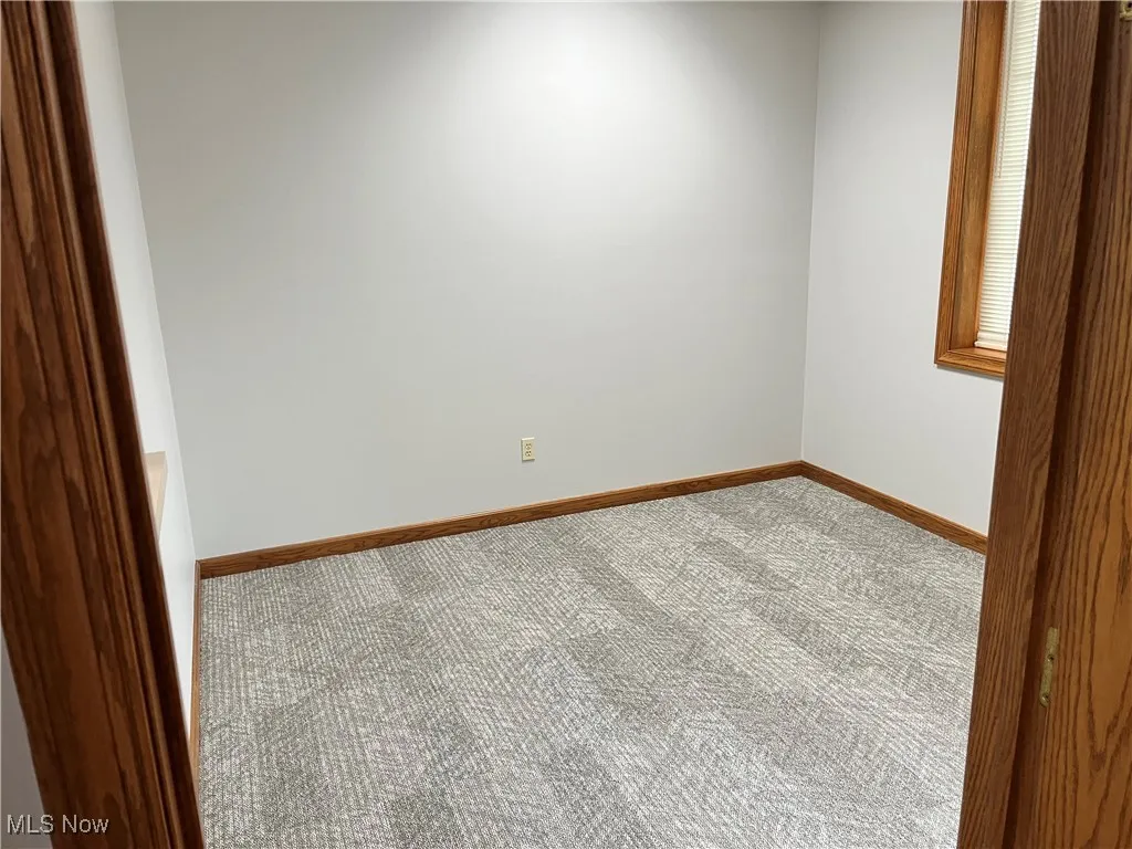 Unfurnished room featuring carpet floors