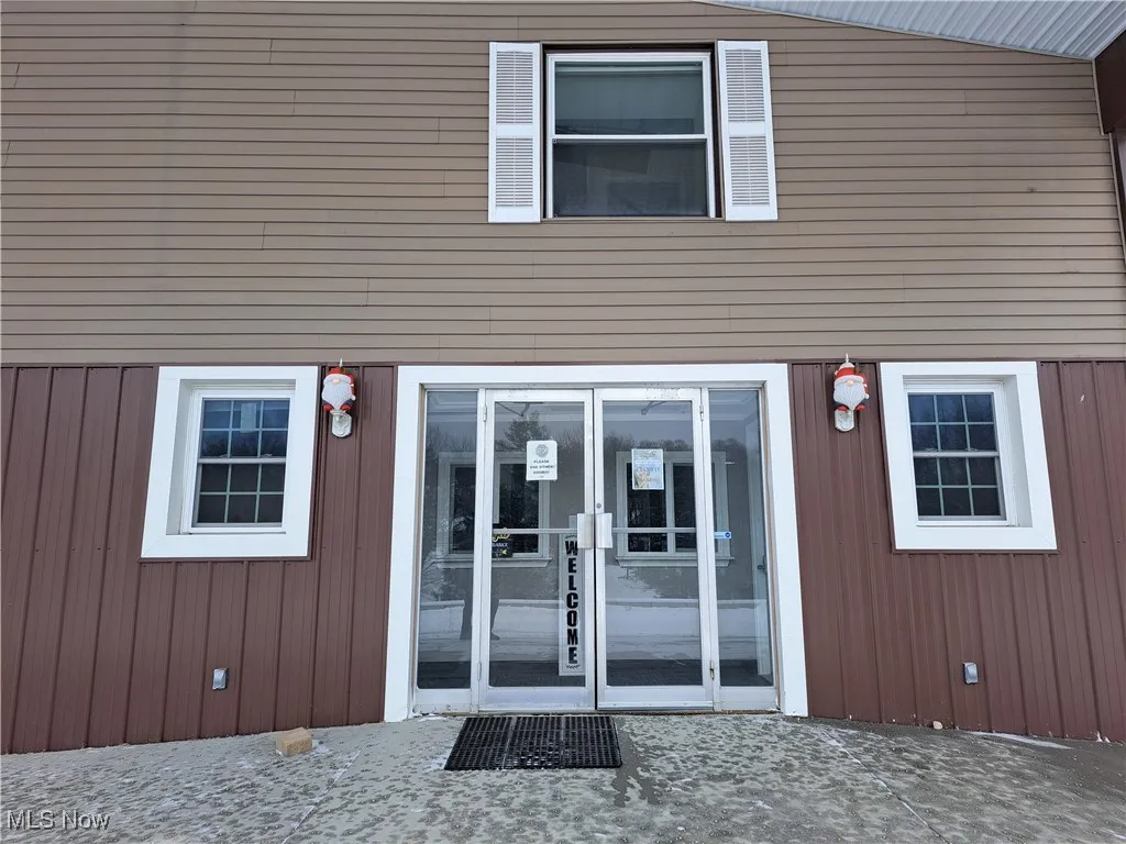Building's front entrance