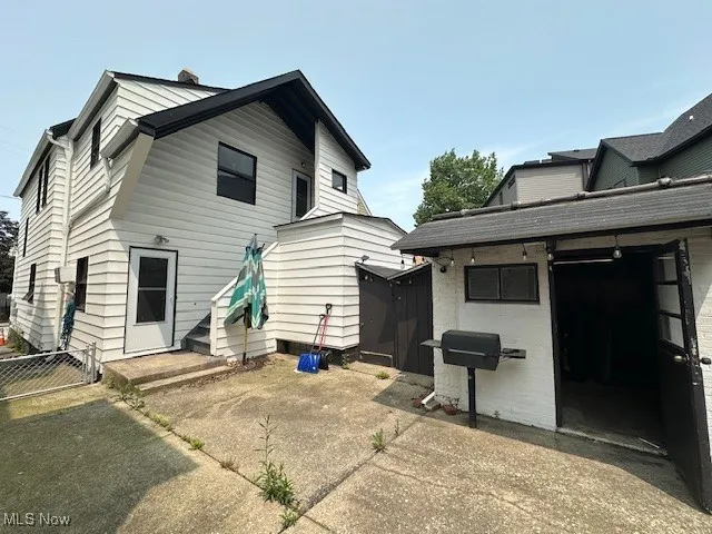 View of back of property