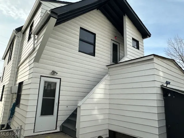 View of rear view of property