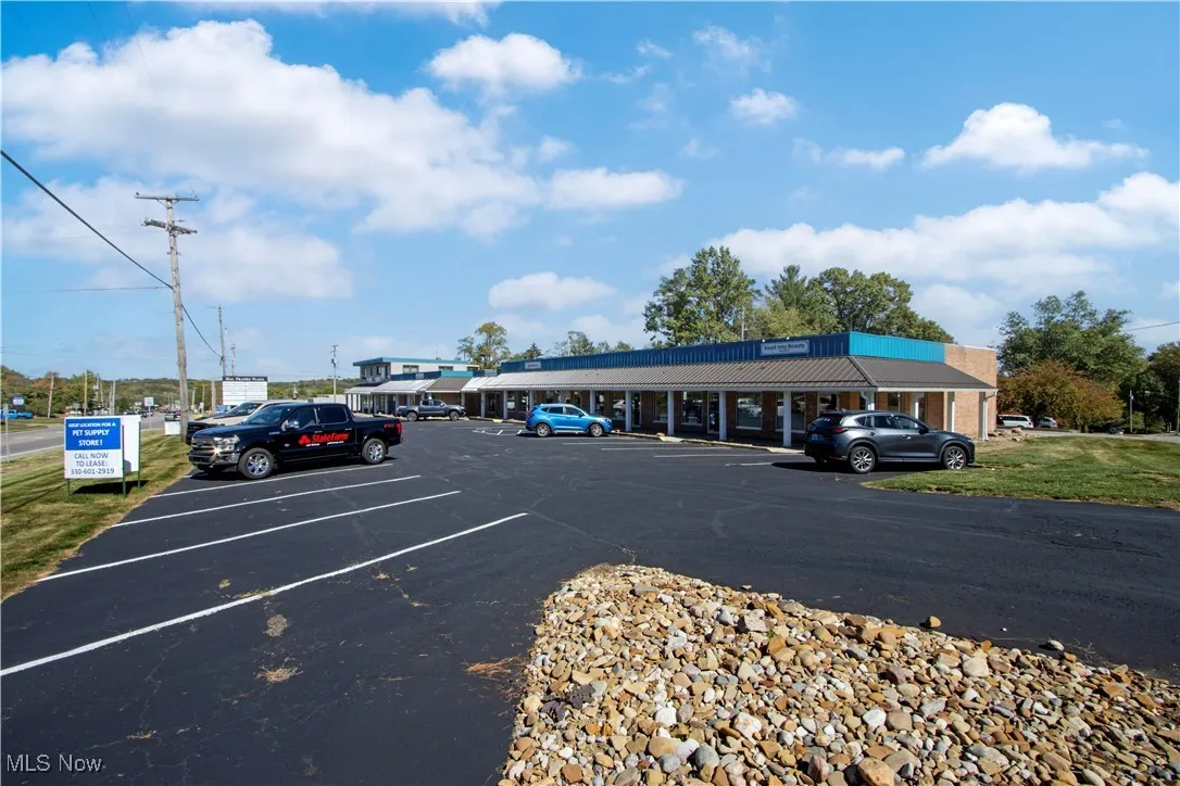View of uncovered parking lot