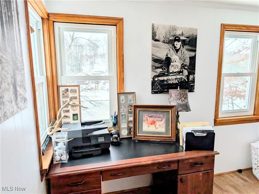 bedroom used currently as an office