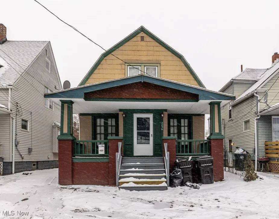 View of front facade featuring a porch