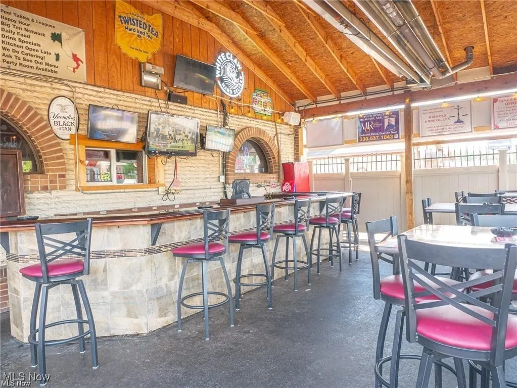Outdoor, heated patio