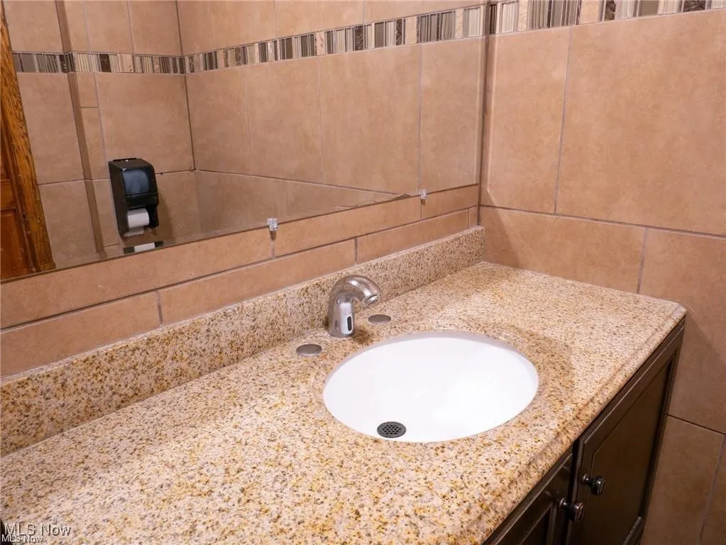 Bathroom featuring vanity