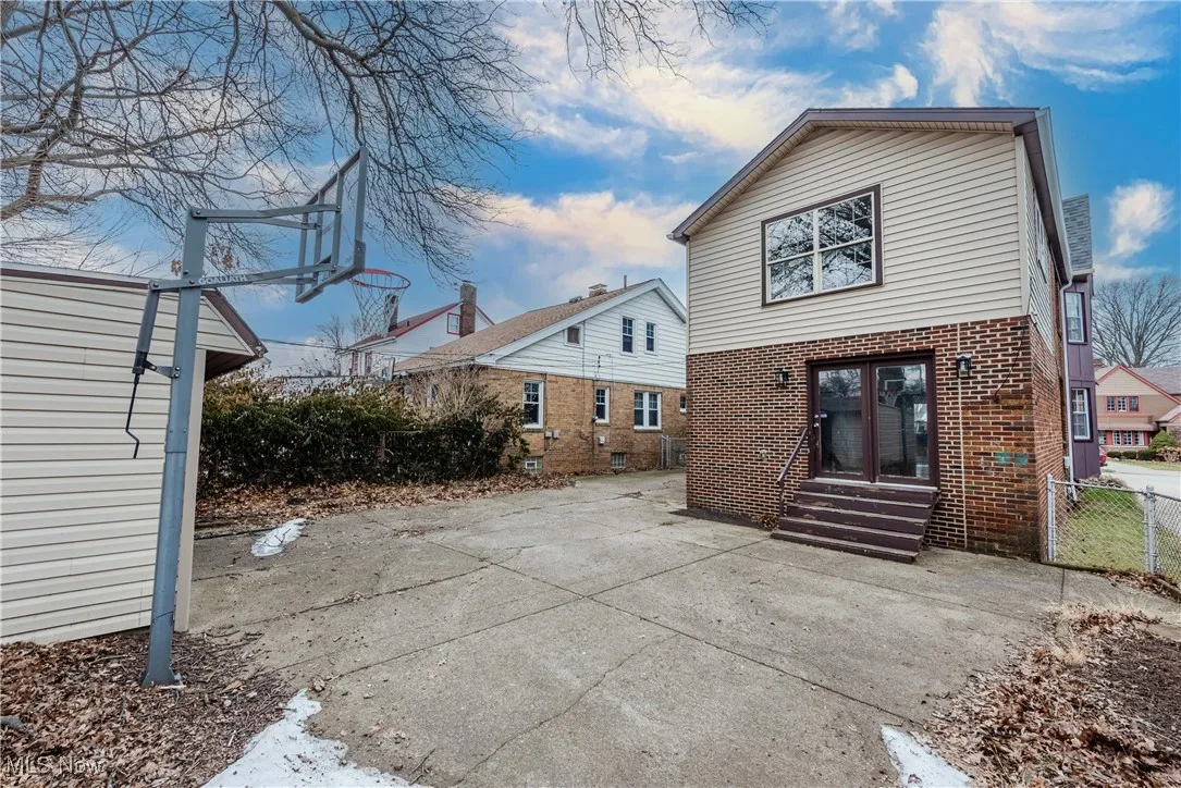 View of rear view of property