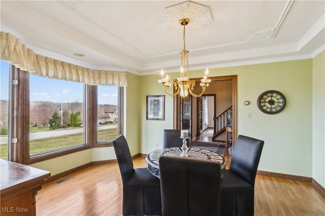 Gorgeous ceiling in the Dining Room