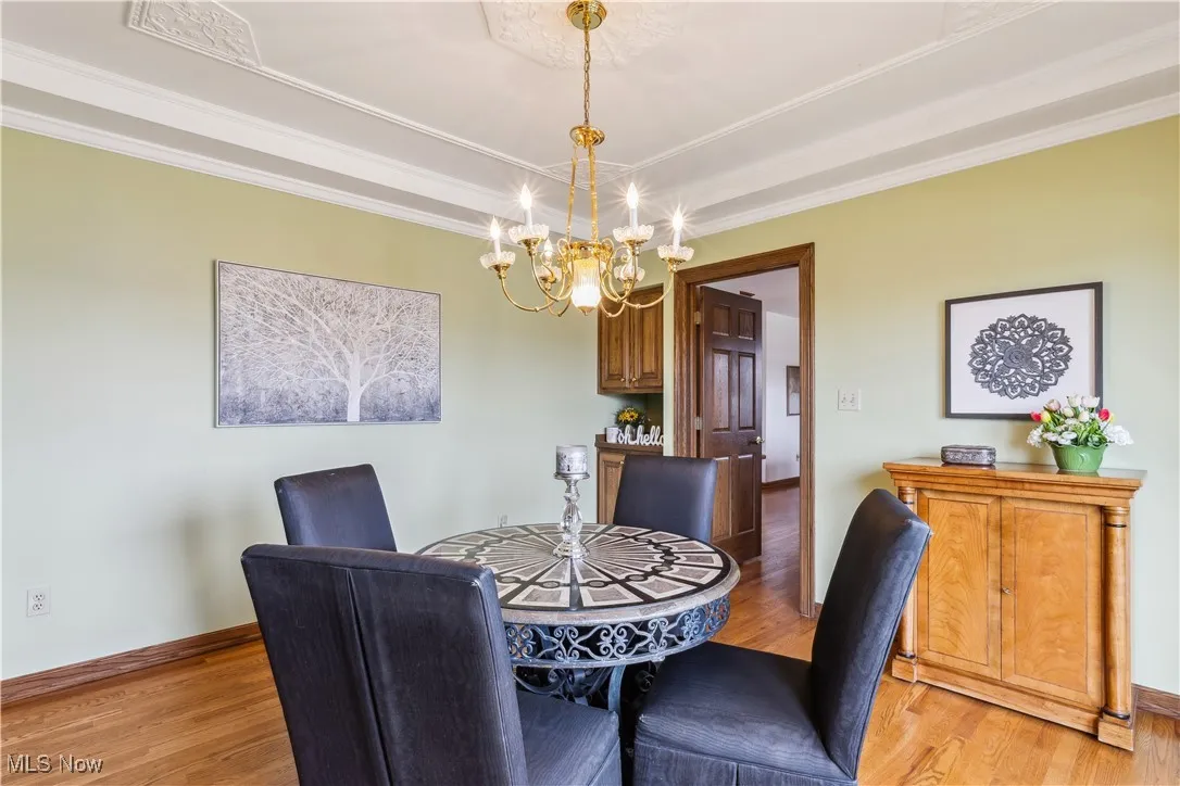 Dining Room with a bay window