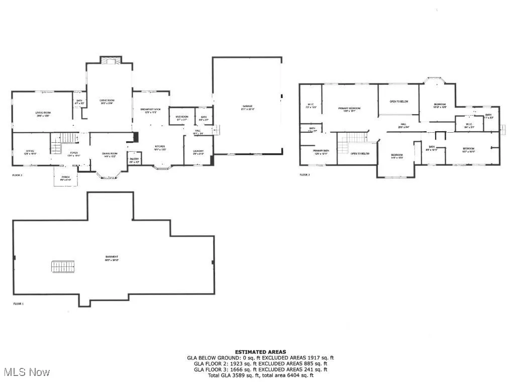 All three levels of this large house to view.