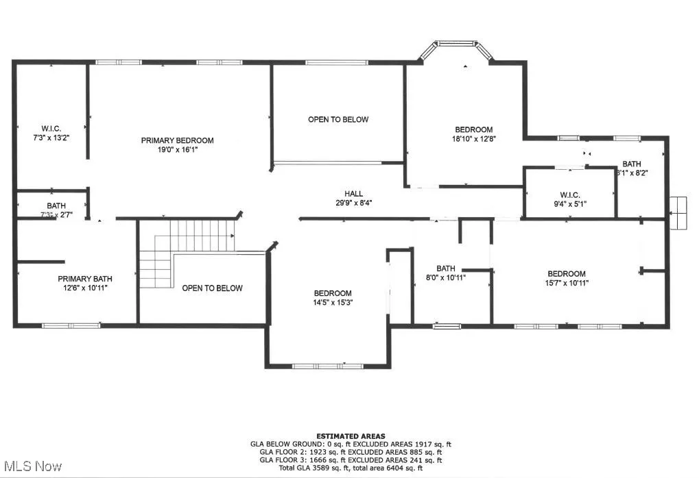 Second Floor with 4 bedrooms and with 3 full bathrooms.