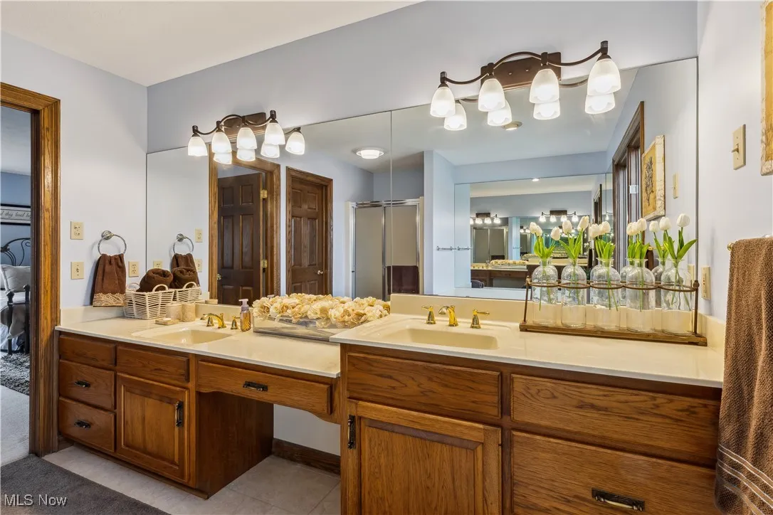 Primary Bathroom with double vanity