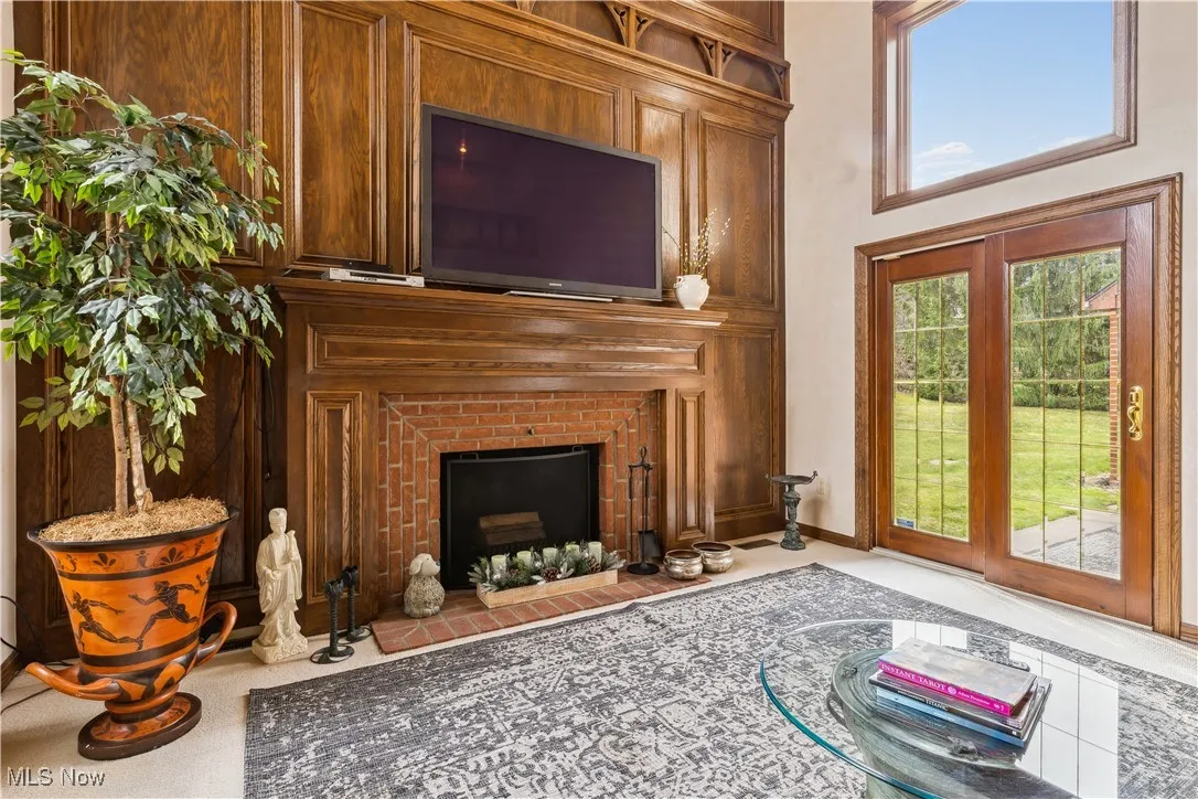 Great Room with French Doors to the back Patio