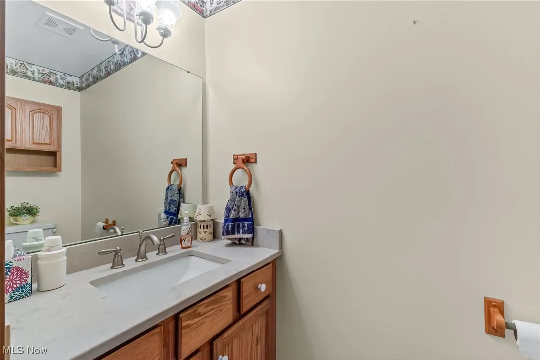 Bathroom featuring vanity