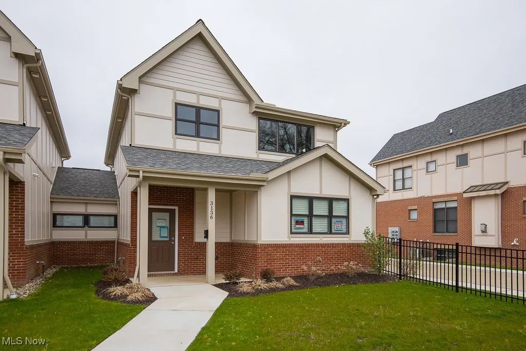 View of front of home with a front yard