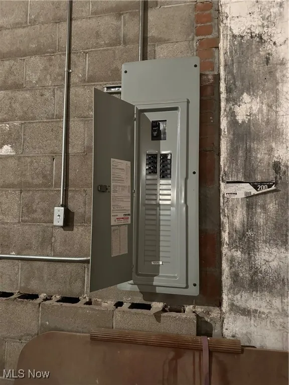 Utility room featuring electric panel